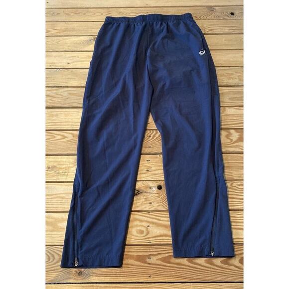 ASICS Zip Leg Athletic Pants Size Large Men’s Grey - Picture 1 of 9